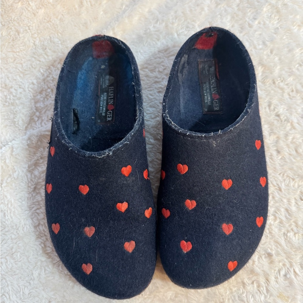 Haflinger Black and Red Heart Mules